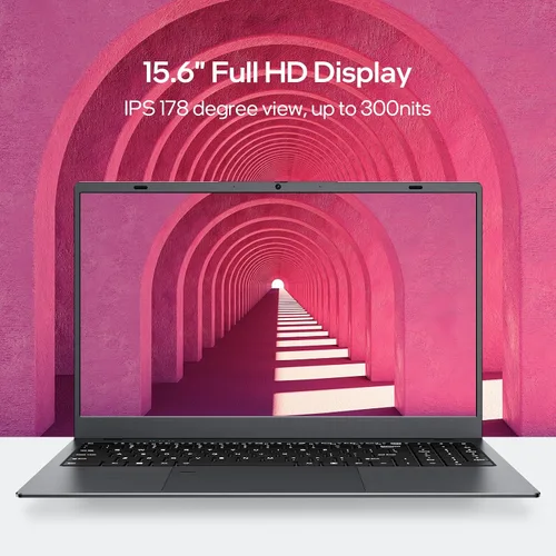 Miniatura 3 de UOWAMOU 15.6 pulgadas, 16 GB de RAM, SSD de 512 GB, computadora portátil con pantalla FHD IPS, N5095 Quad Core, WiFi 2.4/5G, retroiluminación BT4.2