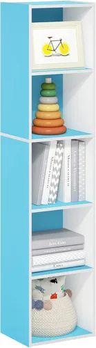 Miniatura 13 de Furinno - Estantería abierta reversible de 5 cubos, color blanco y rosado, 11069WH/PI Blanco/Rosa