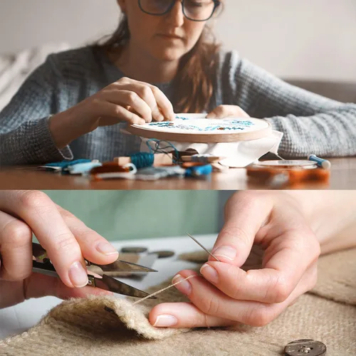 Miniatura 3 de JollMono 30Pack Agujas Premium para Coser a Mano y Reparación, 6 Tamaños de Agujas Surtidas con 2 Enhebradores, Agujas de Coser a Mano, Agujas