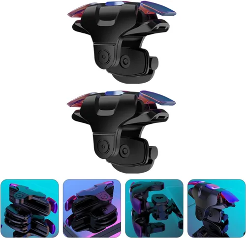 Miniatura 8 de Mikikit Phone Grip Controller 3 Pairs Gamepad Assist Mobile Game Handgrip Aim Fire Trigger for Phone Mobile Triggers Gaming s Durable Game Three 3