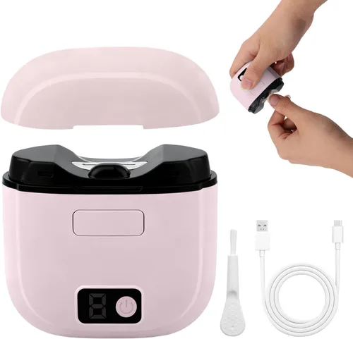 Cortauñas eléctrico 3 en 1 para personas mayores con luz LED y 3 velocidades, lima de uñas eléctrica, recortadora de uñas automática segura con