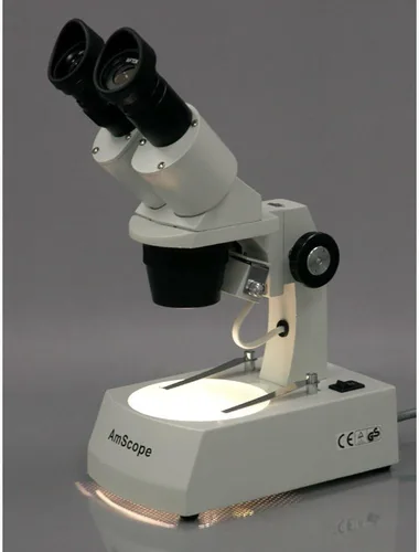 Miniatura 2 de AmScope SE305R-A-E Microscopio estéreo binocular digital montado hacia adelante, oculares WF10x, aumento 10X/30X, objetivos 1X y 3X, fuente de luz