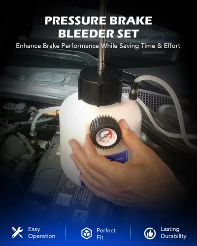 Miniatura 2 de Orion Motor Tech Purgador de presión, purgador de presión de freno de 2.5L con adaptador de 50.7mm, purgador de freno manual de 2.6qt con botella