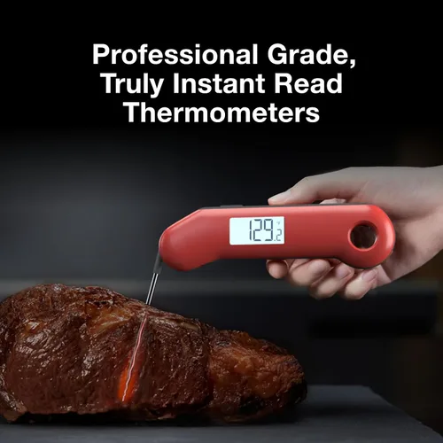 Miniatura 4 de Termómetro Profesional para Carne Digital, 3 Veces Más Rápido con Lectura Instantánea de 0.5 Segundos, Certificado NIST con Precisión ±0.5°F, 100%