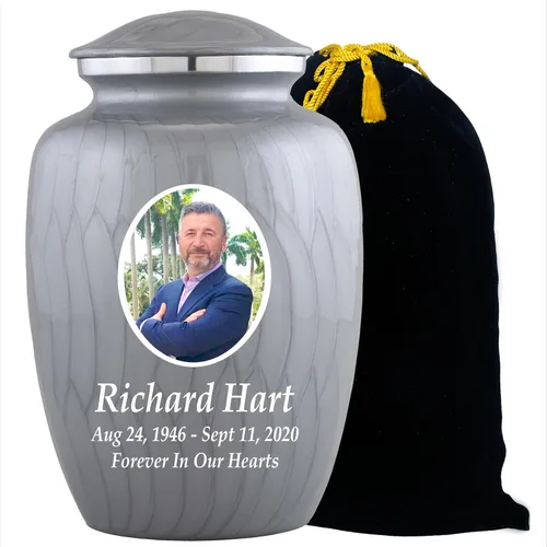 Miniatura 22 de Urnas de cremación con fotos personalizadas para cenizas adultas, hombres y mujeres, Urnas funerarias personalizadas de 200 libras para cenizas