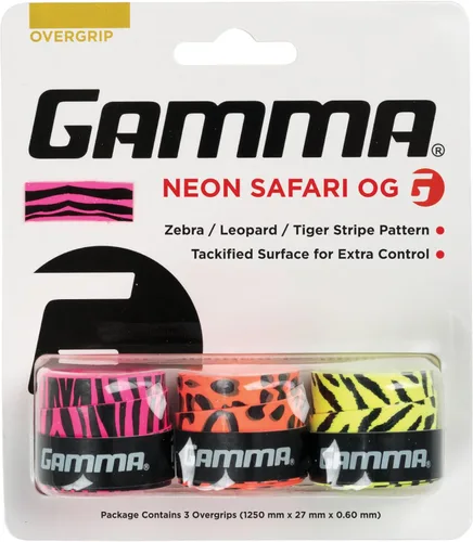 GAMMA Overgrips deportivos de neón para tenis – Alto rendimiento y absorción de humedad, también para pickleball, pádel, raqueta Sports OG – Dri,