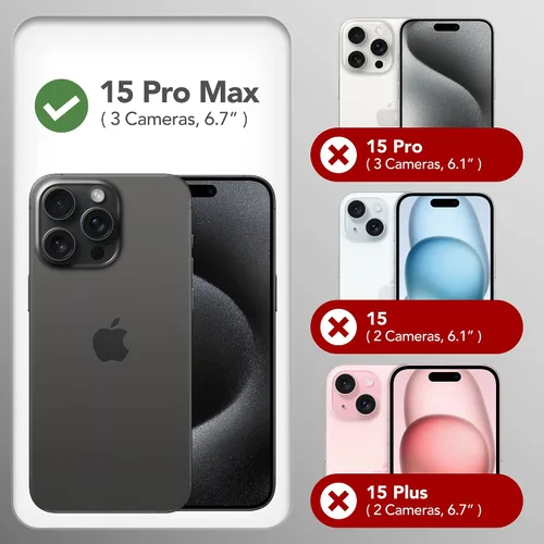 Miniatura 78 de GONEZ Funda de silicona para iPhone 15 Pro Max, compatible con Magsafe, protector de cámara + protector de pantalla, forro de microfibra suave
