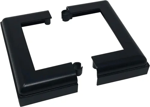 Miniatura 2 de Nuvo Iron ADPBS4 - Base de aluminio 4x4 para postes, 1 unidad (paquete de 1), color negro