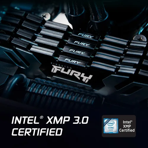 Miniatura 4 de Kingston FURY Renegade Silver 32 GB (2 x 16 GB) 6400MT/s DDR5 CL32 DIMM Memoria de escritorio (kit de 2) Intel XMP 3.0 Estabilidad