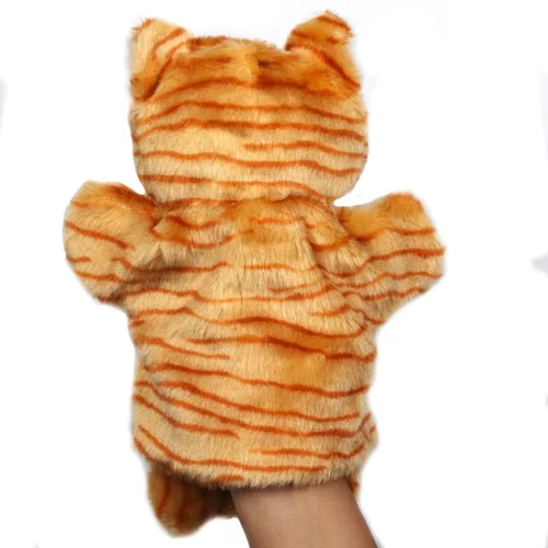 Miniatura 5 de Tiburones de mano de gato atigrado gatito peluche animales juguetes muñecas para niños imaginativo juego de simulación narración de cuentos