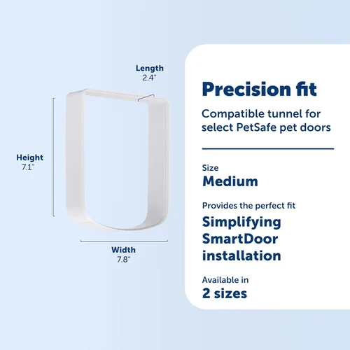 Miniatura 3 de PetSafe SmartDoor ZAC19-17244 - Extensión de túnel para puertas y paredes gruesas, tamaño mediano, para gatos y perros