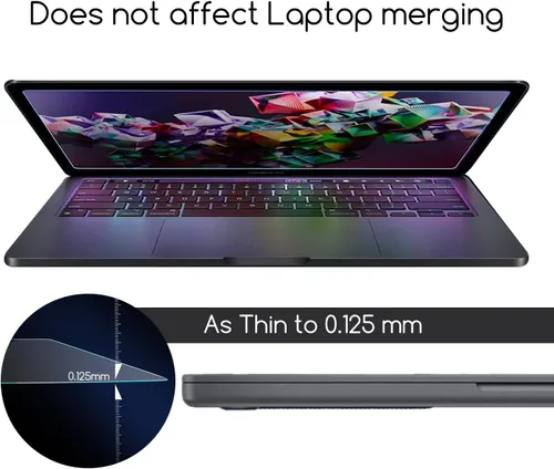 Miniatura 5 de KEANBOLL Paquete de 3 protectores de pantalla HD transparentes para MacBook Air de 15 pulgadas (chip M5 M4 M3 M2, 2026-2025-2024-2022), antiarañazos