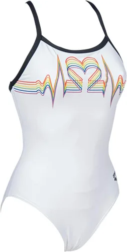 Miniatura 3 de Arena Traje de baño de una pieza MaxLife Standard Country Flags Light Drop Back para mujer