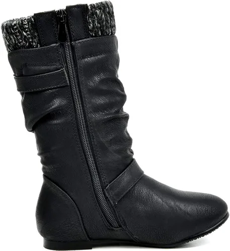 Miniatura 3 de DREAM PAIRS Girl's Faux Fur Lined Knee High Winter Riding Boots(ToddlerLittle KidBig Kid)