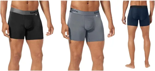Miniatura 2 de Tommy John Ropa interior para hombre, baúl deportivo 360 con bolsa de contorno, entrepierna corta de 4 pulgadas, ropa interior que absorbe la humedad