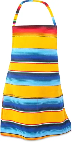 Miniatura 2 de Leos Imports Delantales mexicanos para adultos, unisex, ajustables con bolsillos, ideales para cocinar, hornear, asar a la parrilla y más