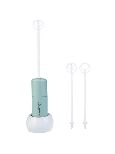 Agitador de fórmula eléctrico de mano, espumadores de leche eléctricos, mezclador de bebida portátil (azul)