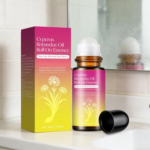 Miniatura 8 de Suero calmante enrollable para después de la depilación con aceite Cyperus Rotundus, 2.1 fl oz (2.0 fl oz), bola enrollable suave sin desorden