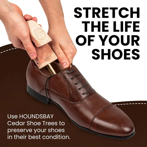 Miniatura 7 de Árbol de zapato de cedro HOUNDSBAY - Hormas de zapatos para hombre y mujer, zapatillas, ensanchador y moldeador