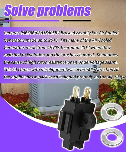 Miniatura 5 de 066386 & 0663860SRV - Portaescobillas compatible con Guardian, Centurion, Watchdog, Bryant, Etc, The Following Ge: 5734, 5735, 005802-0, 005932-0