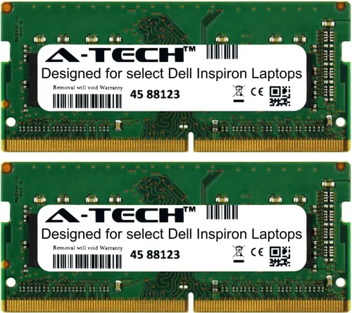 A-Tech Kit de 8 GB (2 x 4 GB) para Dell Inspiron 3000 Series 3467 3476 3565 3567 3576 2400 Mhz DDR4 módulos RAM de memoria para portátiles y