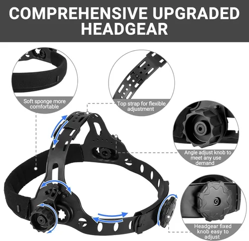 Miniatura 3 de Casco de soldadura oscurecimiento automático: DEKORPO Verdadero Color Solar Powered Auto Oscurecimiento Soldador Máscara Capucha Cascos