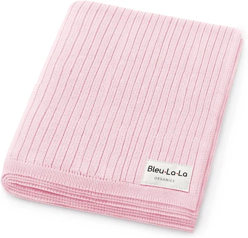 Miniatura 25 de Heritage Knit Manta Envolvente de Recepción de Algodón Orgánico para Niñas - Manta Envolvente Edredón de Punto de Algodón Orgánico de Lujo 100% 04