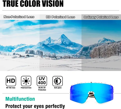 Miniatura 3 de AVV Gafas de sol polarizadas para ciclismo, deportivas, con protección UV400, para pesca, conducción, correr, béisbol, para hombres y mujeres Marcos