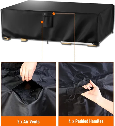 Miniatura 3 de Ruimoy Fundas para muebles de patio, funda impermeable para muebles de exterior, uso general, fundas para mesa exterior y silla, resistentes 600D