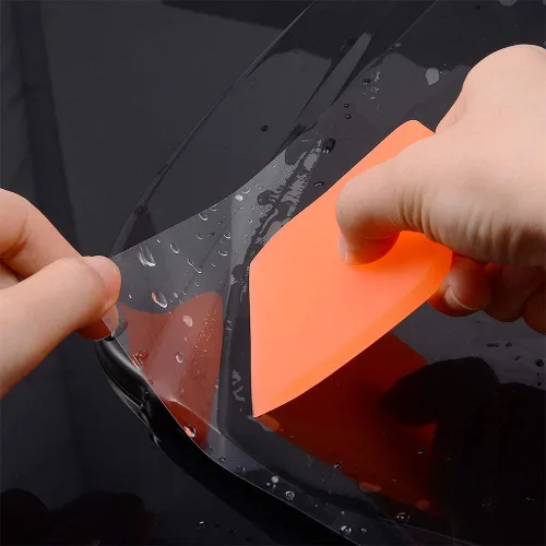 Miniatura 5 de EHDIS Rascador pequeño de goma suave PPF para superficies curvas, herramienta de instalación de envoltura de vinilo, limpiador de agua para espejo