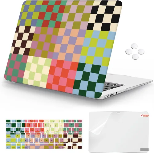 Miniatura 11 de iCasso Funda para MacBook Air de 13 pulgadas (versión anterior 2010-2017), carcasa protectora rígida de plástico y cubierta de teclado solo
