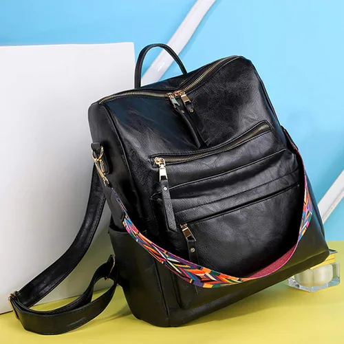Miniatura 2 de Mochila para mujer, bolsa convertible de moda, diseño de moda, bolsa de hombro casual, 1, Desgaste