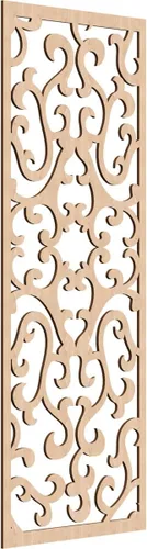 Miniatura 35 de Smithfield Paneles de pared decorativos de madera con calado, 13 3/8 pulgadas de ancho x 34 3/8 pulgadas de alto x 3/8 de alto, roble rojo rojo