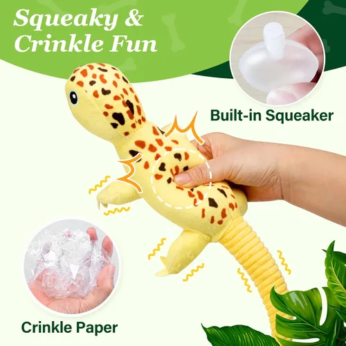 Miniatura 2 de Prime Pets Juguetes para perros, paquete de 5, juguetes chirriantes de felpa para perros, paquete de valor surtido, juguete para mascotas