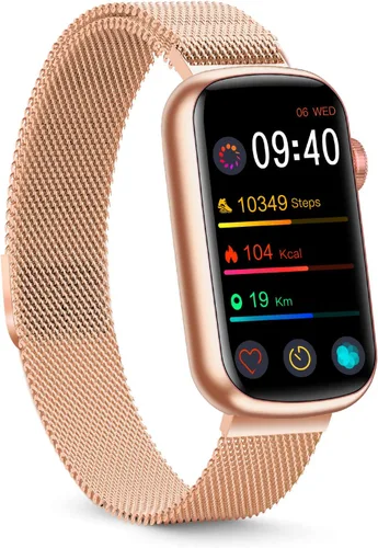 Miniatura 9 de FITVII Slim - Rastreador de actividad física con oxígeno en sangre, presión arterial, monitoreo de frecuencia cardíaca y sueño 24/7, rastreadores