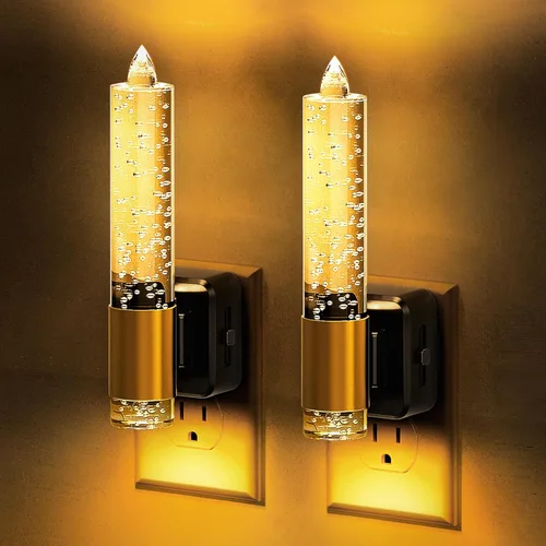 Miniatura 15 de L LOHAS LED Night Lights Plug into Wall, Acrylic Bubble Night Light,Dimmable Nightlight with 0-100 LM, 3000K Plug in Night Light with Dusk to Dawn