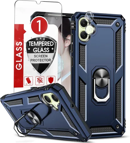Miniatura 20 de LeYi para Samsung Galaxy A03S Funda de teléfono, Funda Samsung AO3S con [Paquete de 2] Protector de pantalla, [Calidad militar] Funda protectora
