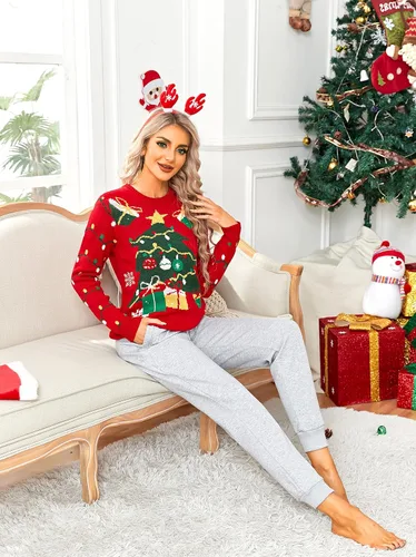 Miniatura 38 de MOUEEY Pantalones deportivos súper cálidos con forro de sherpa para mujer, pantalones deportivos de forro polar con bolsillos con cremallera