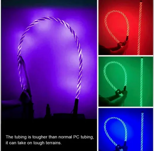 Miniatura 3 de 2PCS 4T LED Luces de látigo Antena Bandera Tacoma Tundra 4 Runner