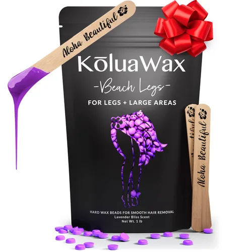 Miniatura 3 de KoluaWax Perlas de cera dura para depilación – Fórmula de cabello grueso – cara, brasileño, axilas, espalda, pecho, depilación de bikini – fruta
