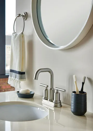 Miniatura 6 de Moen DN0786BN Iso - Toallero de mano para baño, níquel cepillado