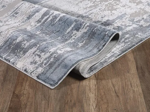 Miniatura 6 de Abani Rugs - Alfombra decorativa de 5 pies 3 pulgadas x 7 pies 6 pulgadas, color azul marino, azul y gris, colección Vista