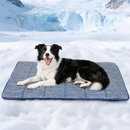 Miniatura 50 de Tapete para jaula para perros de tamaño XL, cama de espuma viscoelástica de 41 x 27 pulgadas, lavable y antideslizante, tapete ultrasuave para Oscuro