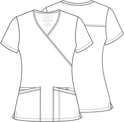 Miniatura 7 de Cherokee Mujer Scrubs Top Workwear Profesionales Mock Wrap WW655