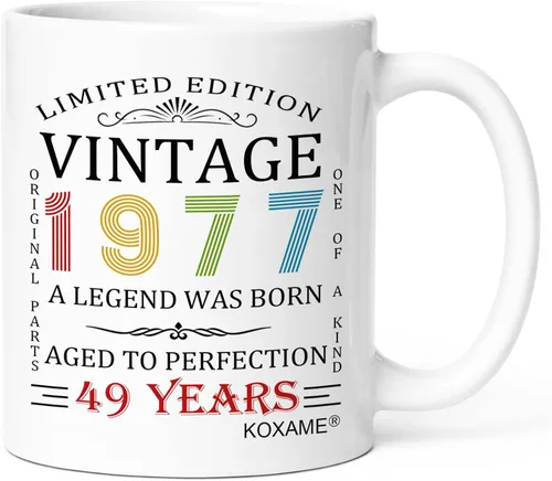 Miniatura 14 de Regalos de cumpleaños número 100 para hombres, taza de café vintage de 1926 de 11 onzas para mujeres, regalo de broma para hombre de 100 años