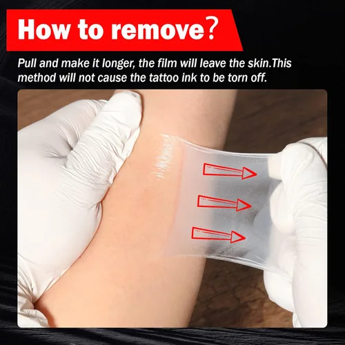 Miniatura 6 de AZEN Vendaje de cuidado posterior para tatuajes, 6 x 8 yardas, cinta impermeable para cubrir la segunda piel, envoltura curativa, suministros