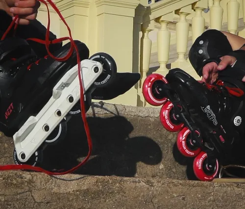 Miniatura 4 de Rollerex VXT500 - Ruedas para patines en línea, paquete de 2 (rodamientos, espaciadores y arandelas opcionales), ruedas de repuesto duraderas