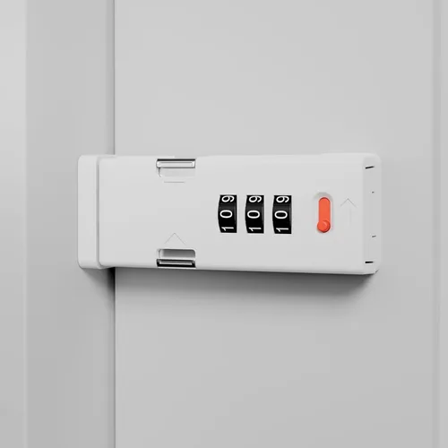 Miniatura 8 de INIRET Cerradura de gabinete, pestillos de puerta de granero, cerraduras de seguridad de combinación de 3 dígitos, cerradura de seguridad