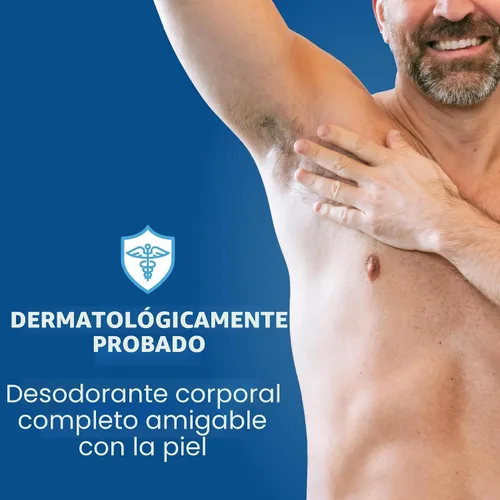 Miniatura 6 de Mando Desodorante de cuerpo entero para hombres, barra lisa y sólida, control de olores de 72 horas, sin aluminio, sin bicarbonato de sodio, seguro