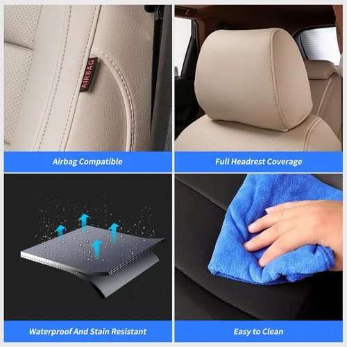 Miniatura 7 de coverdream Fundas de asiento HR-V de ajuste personalizado para Honda HRV EX, EX-L 2016 2017 2018 y 2016-2020 2021 2022 LX SUV, protector de asiento